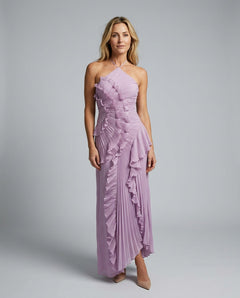 Fiorelle | Ruffle Pleated Maxi Dress