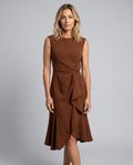 Tatum | Ruffle Hem Wrap Midi Dress