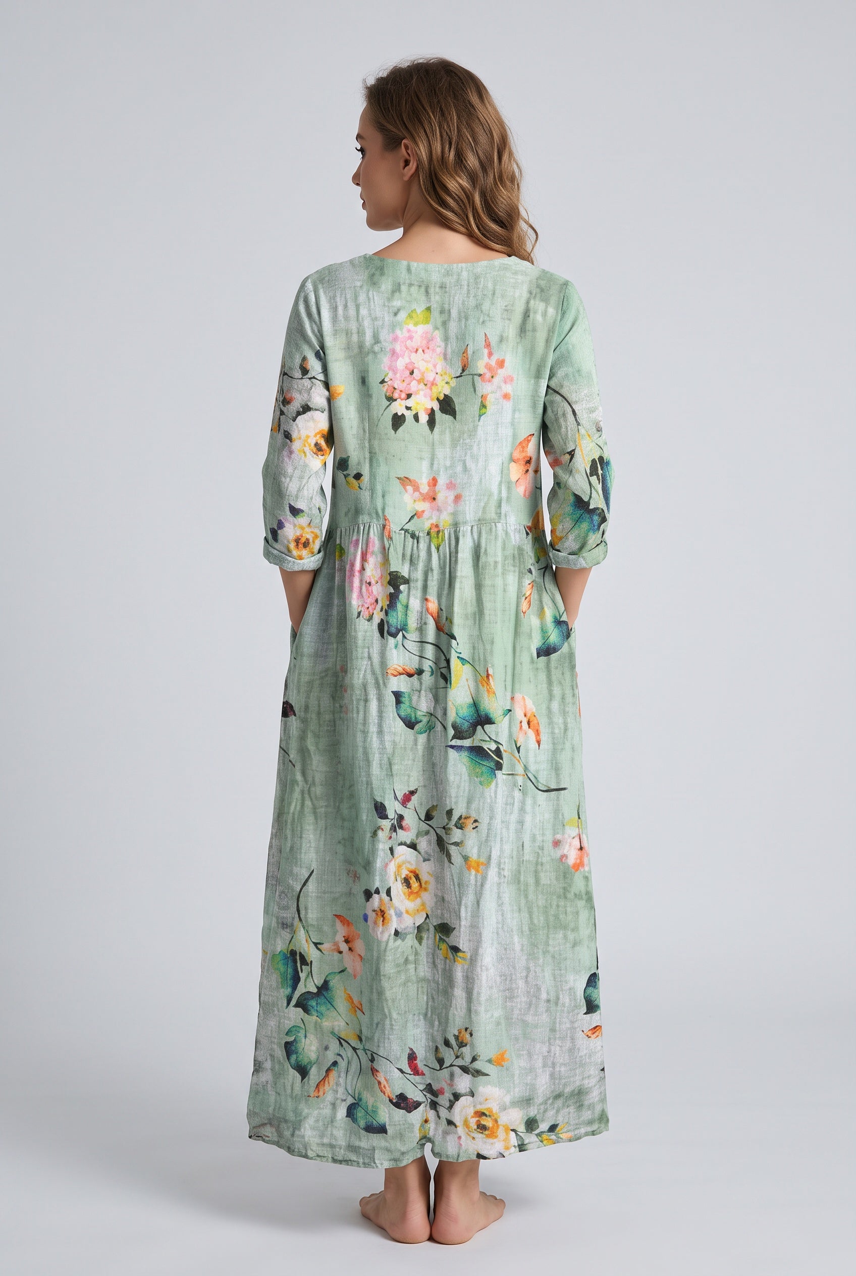 Isolde | Floral V-Neck Maxi Dress