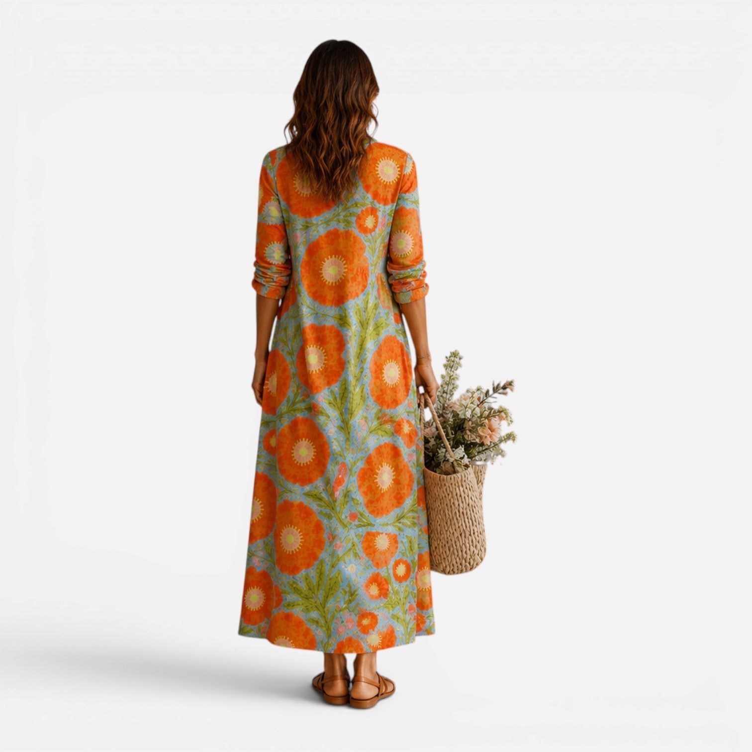 Soleil | Relaxed Floral Boho Maxi Dress