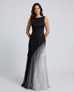Vera | Sleeveless Fitted Bodice Maxi Gown