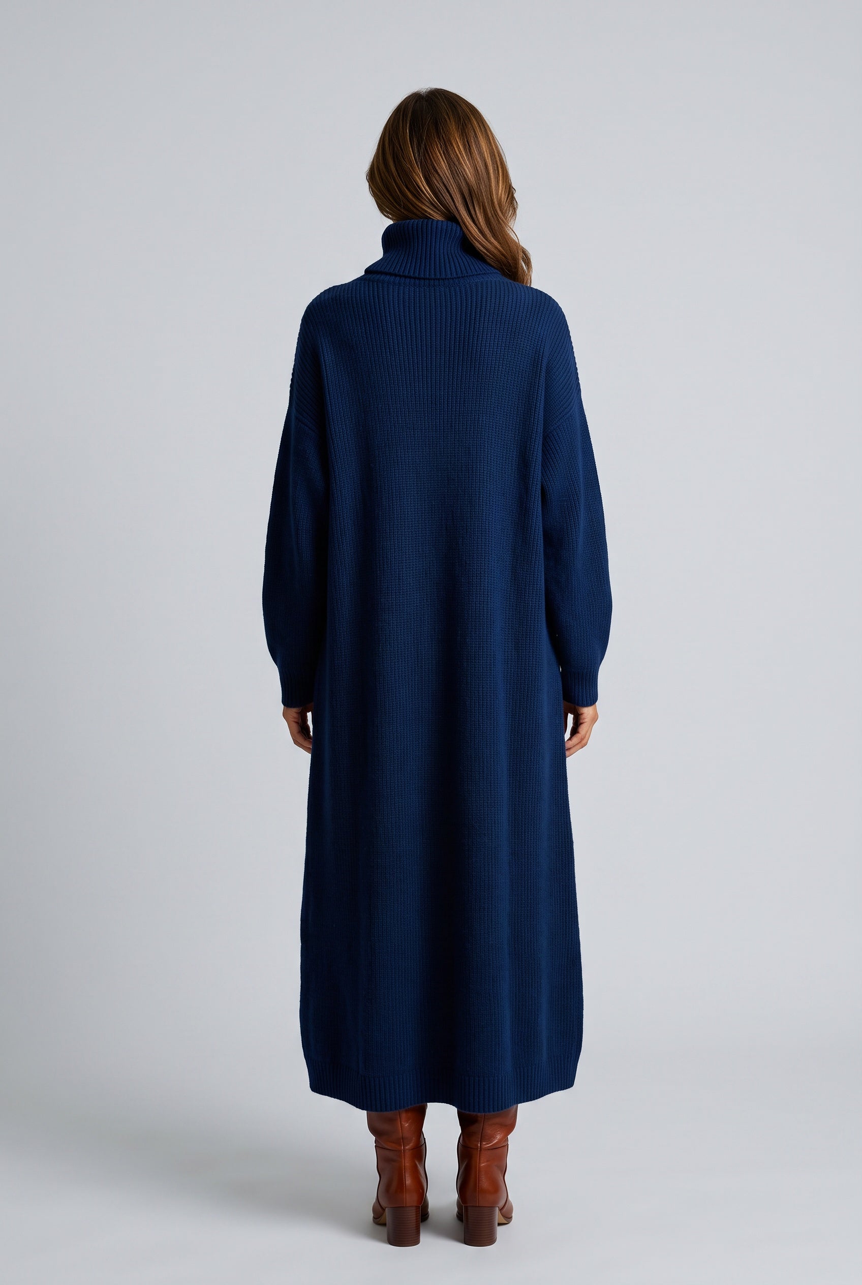Vera | Knitted High Neck Maxi Dress