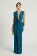 Leona | Pleated Elongated Maxi Dress