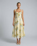 Jimena | Soft Corset Structured Bodice Midi Dress