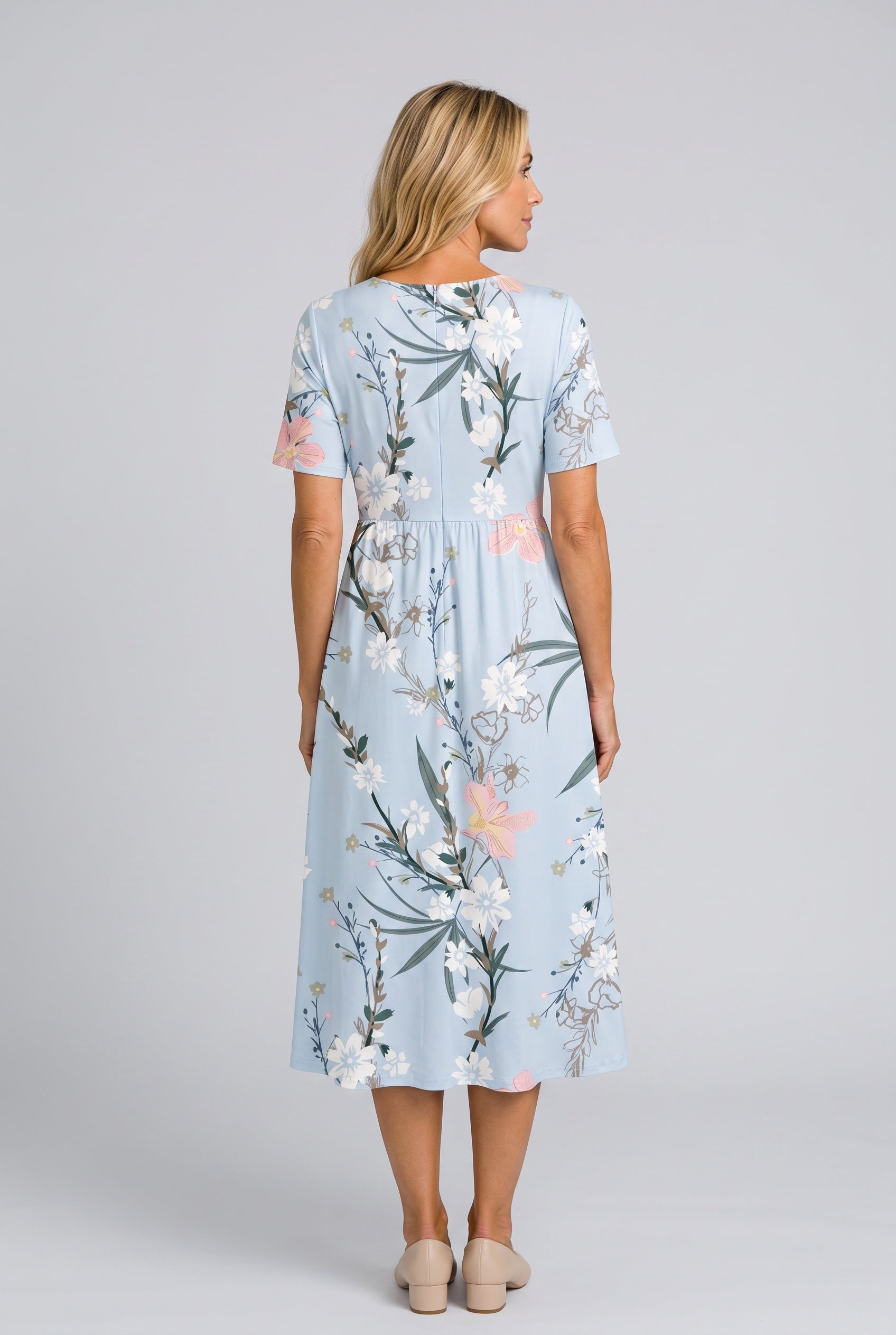 Fiona | Floral Print Relaxed Midi Dress