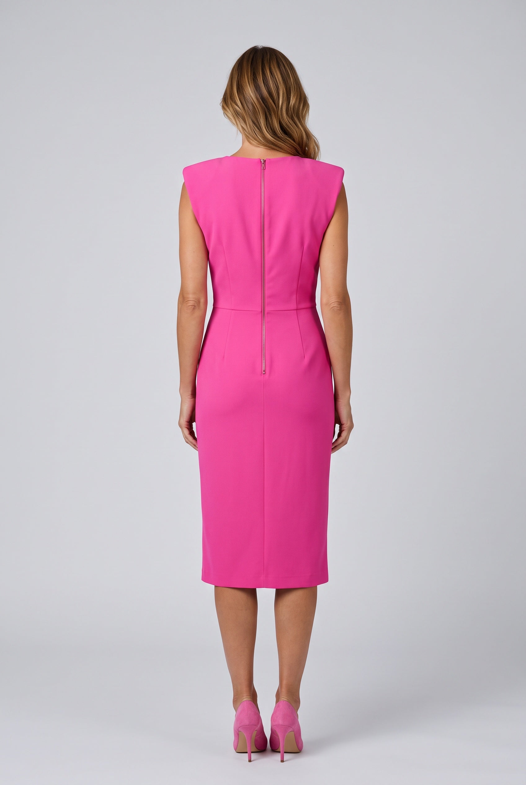 Una | Sleeveless Slit Midi Dress
