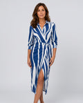 Pilar | Wrap Midi Dress in Print & Solid Colours