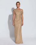 Lena | Strapless Ruched Maxi Dress