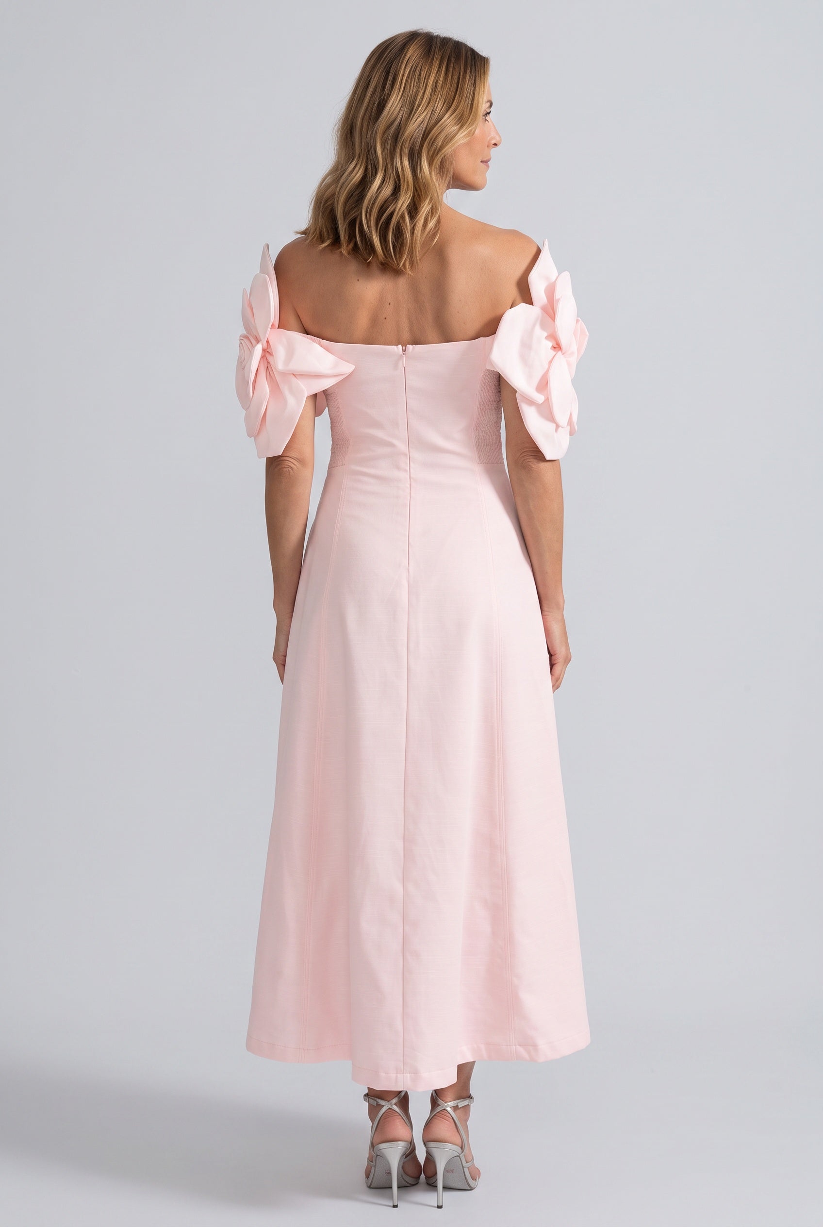 Margot | Off-Shoulder Floral Midi Dress