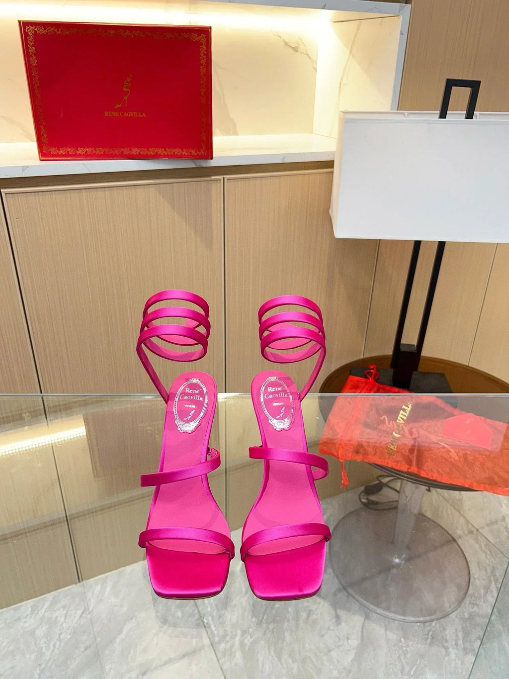 Silk Snake Crystal Sandals