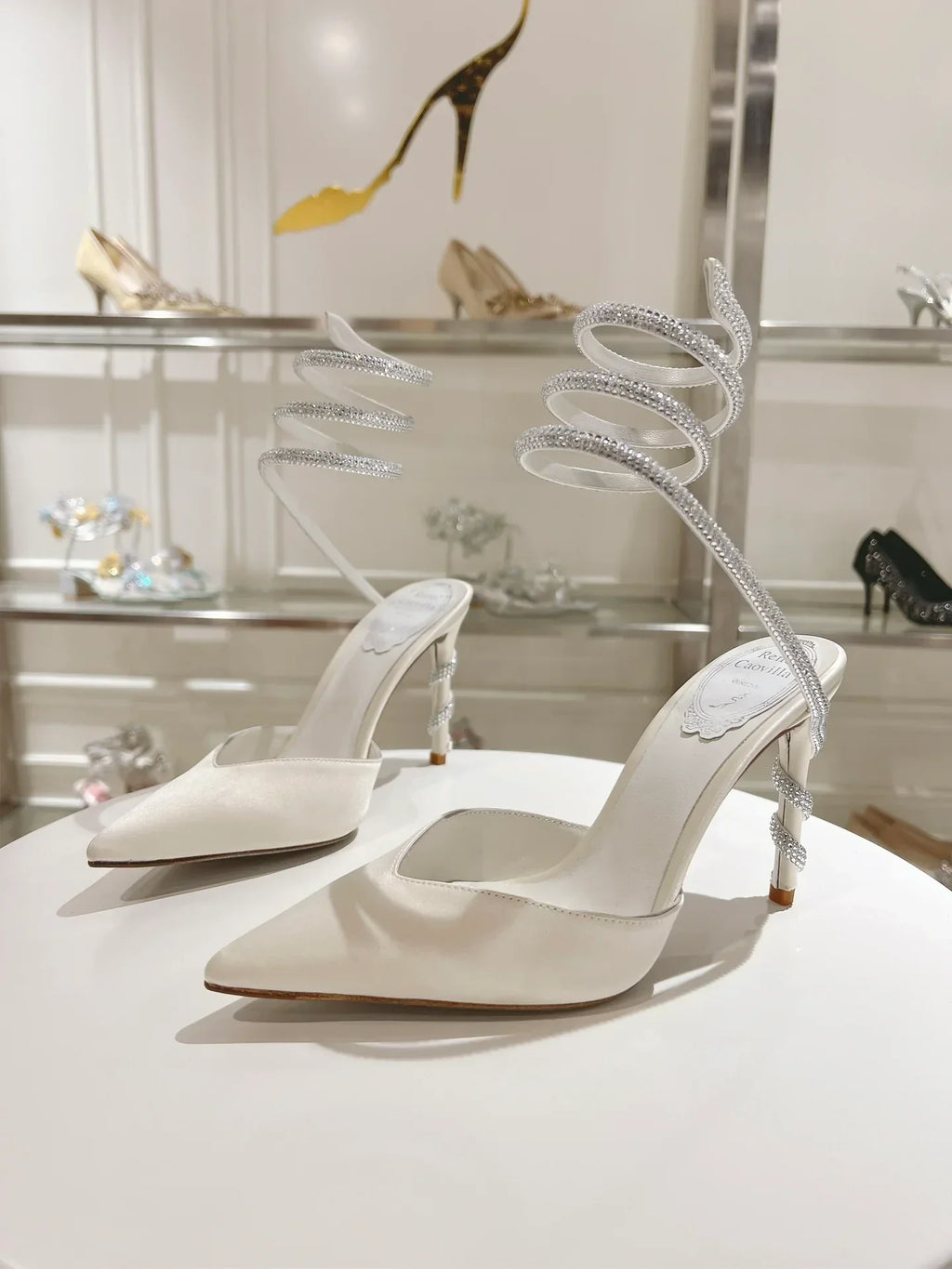 Cleo Snake-Design Heels