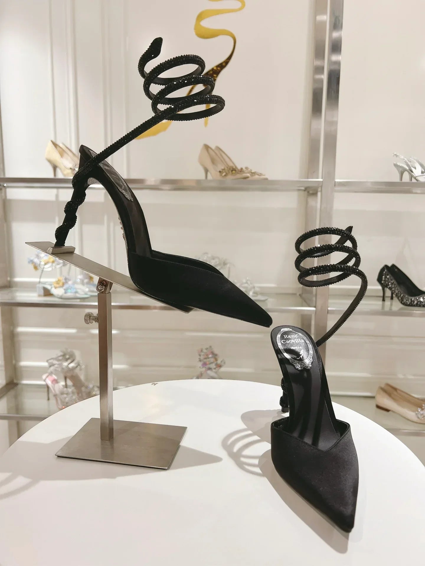 Cleo Snake-Design Heels
