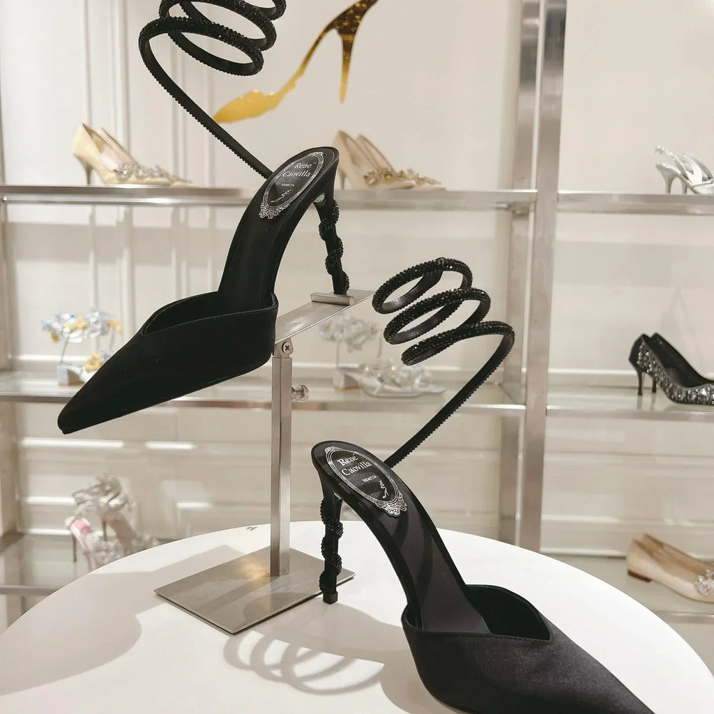 Cleo Snake-Design Heels