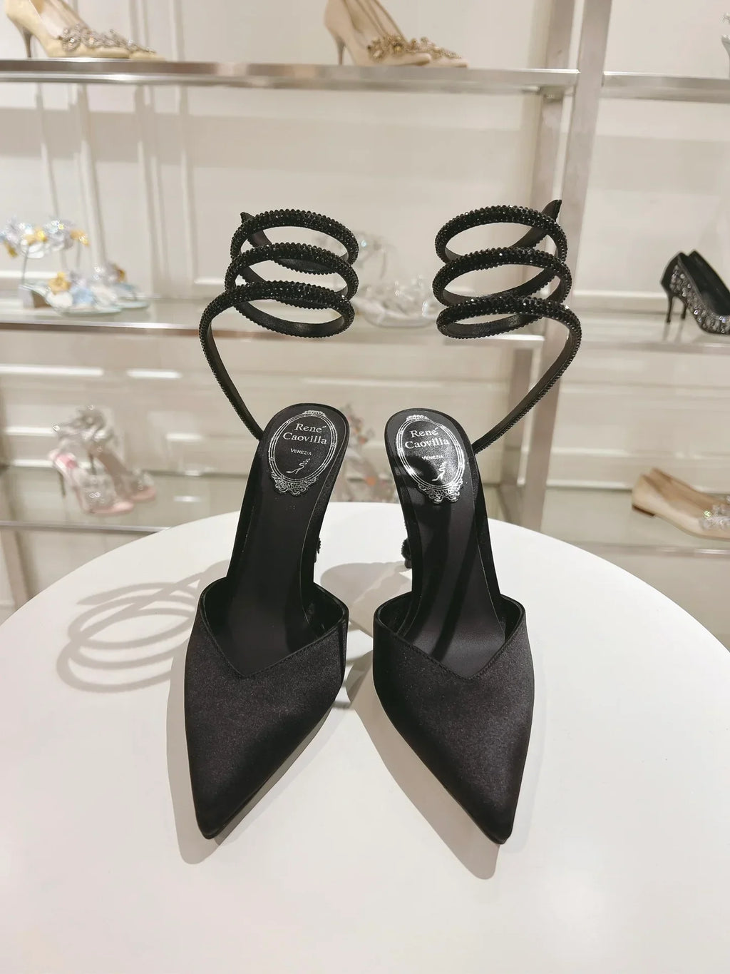 Cleo Snake-Design Heels
