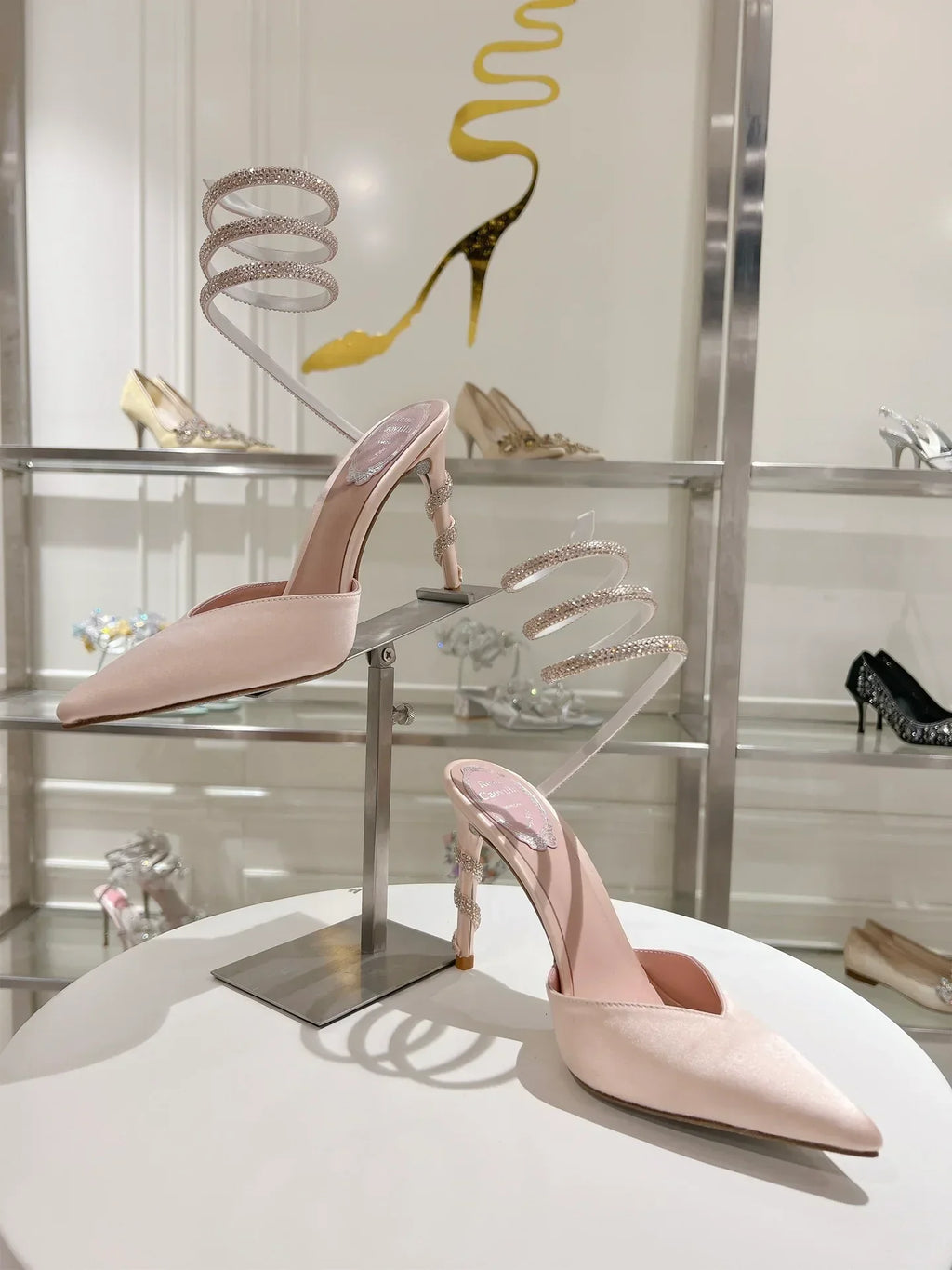Cleo Snake-Design Heels