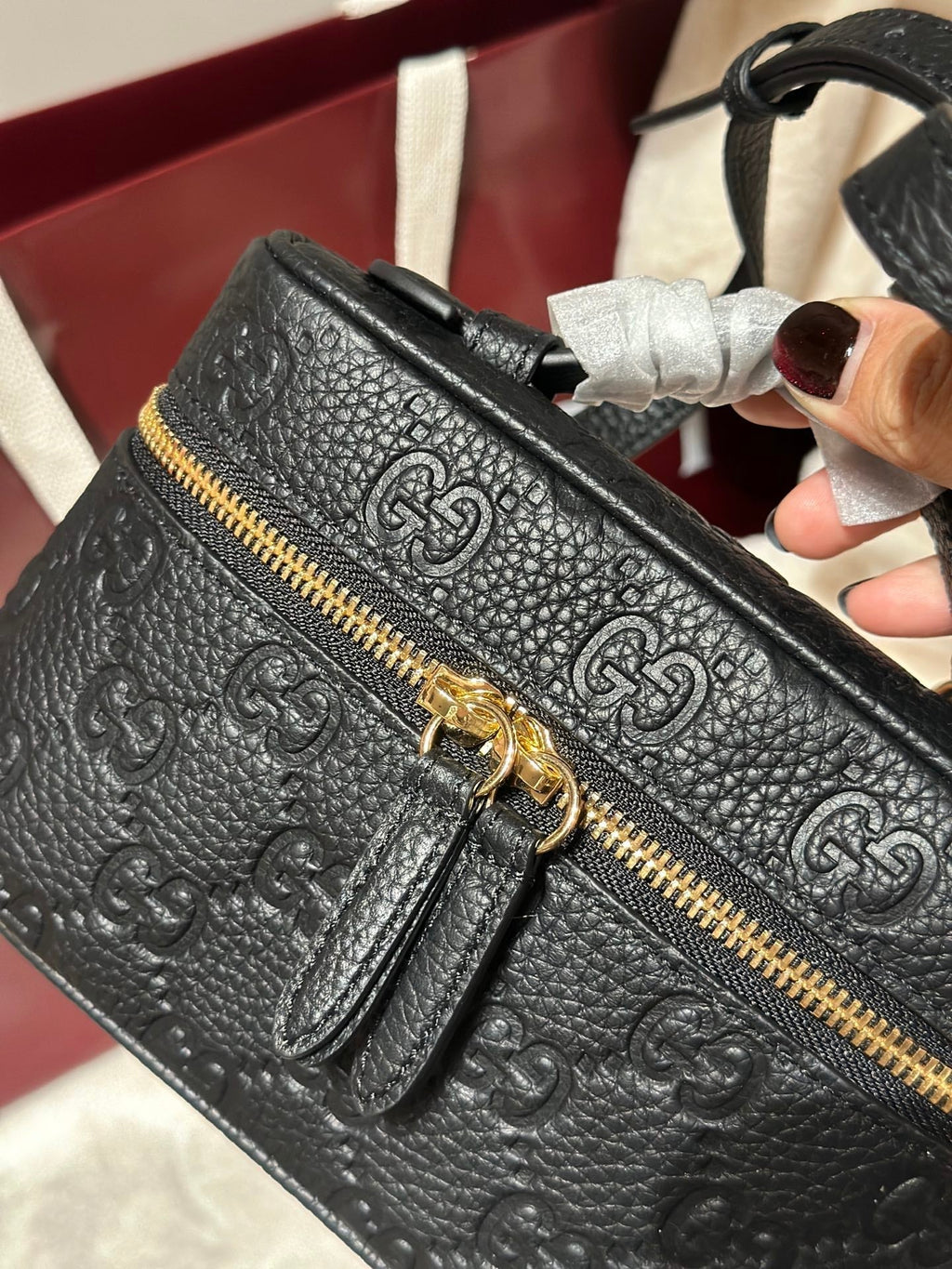 Shoulder Bag Pressed Leather