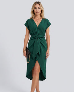 Cleo | Tie Waist Midi Dress