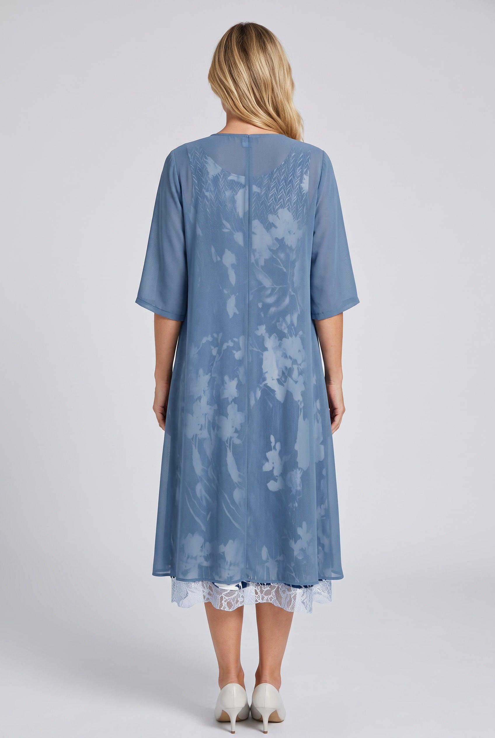 Orla | Layered Open Front Midi Dress
