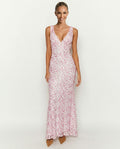Farida | Lace-Trim Maxi Dress