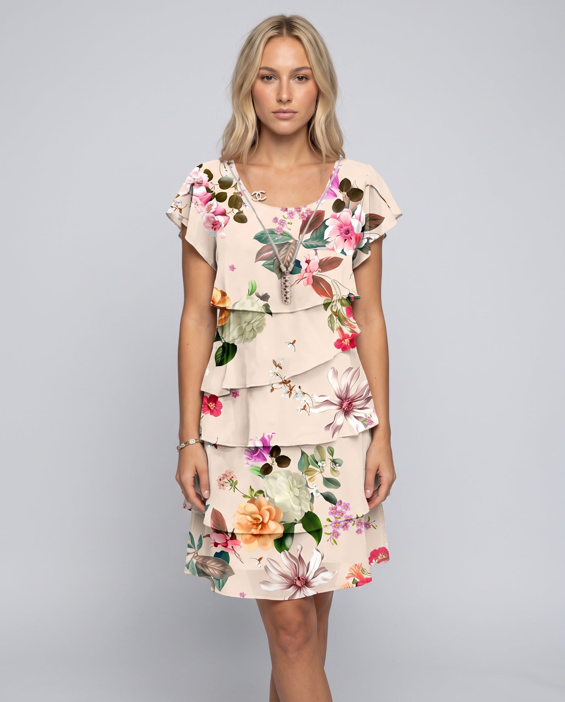Dalia | Floral Tiered Mini Dress