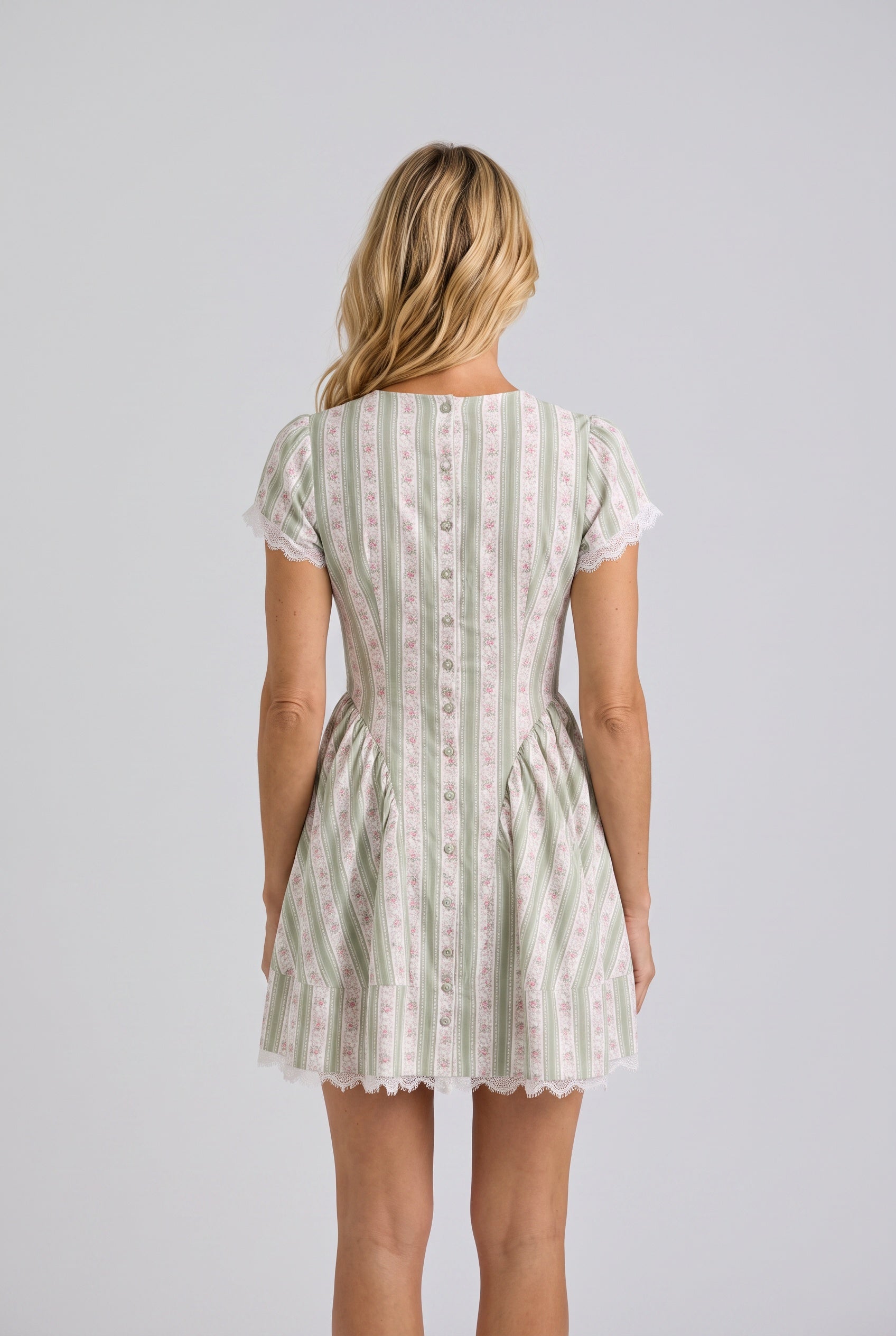 Mariana | Gingham Stretch Cotton Mini Dress