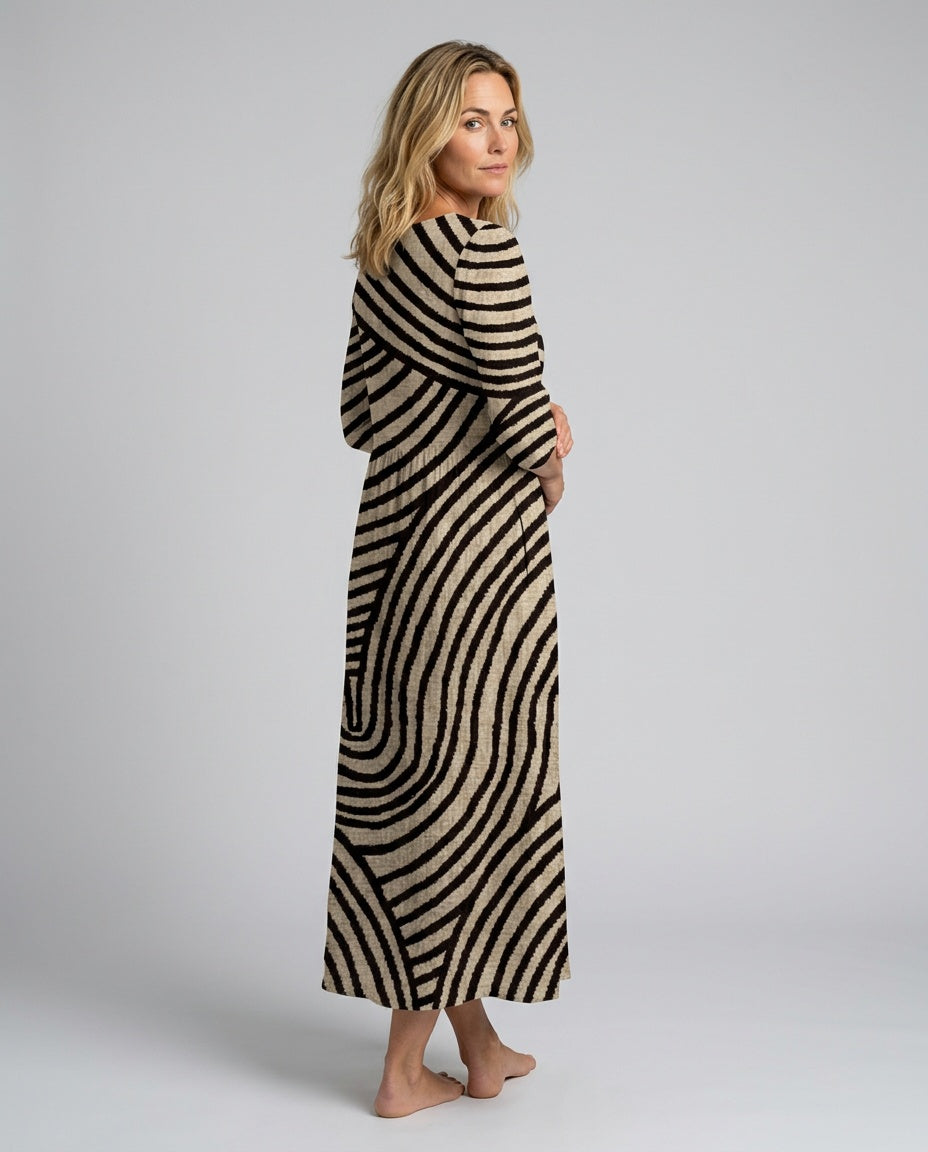 Beatrix | Striped Relaxed Midi Dress