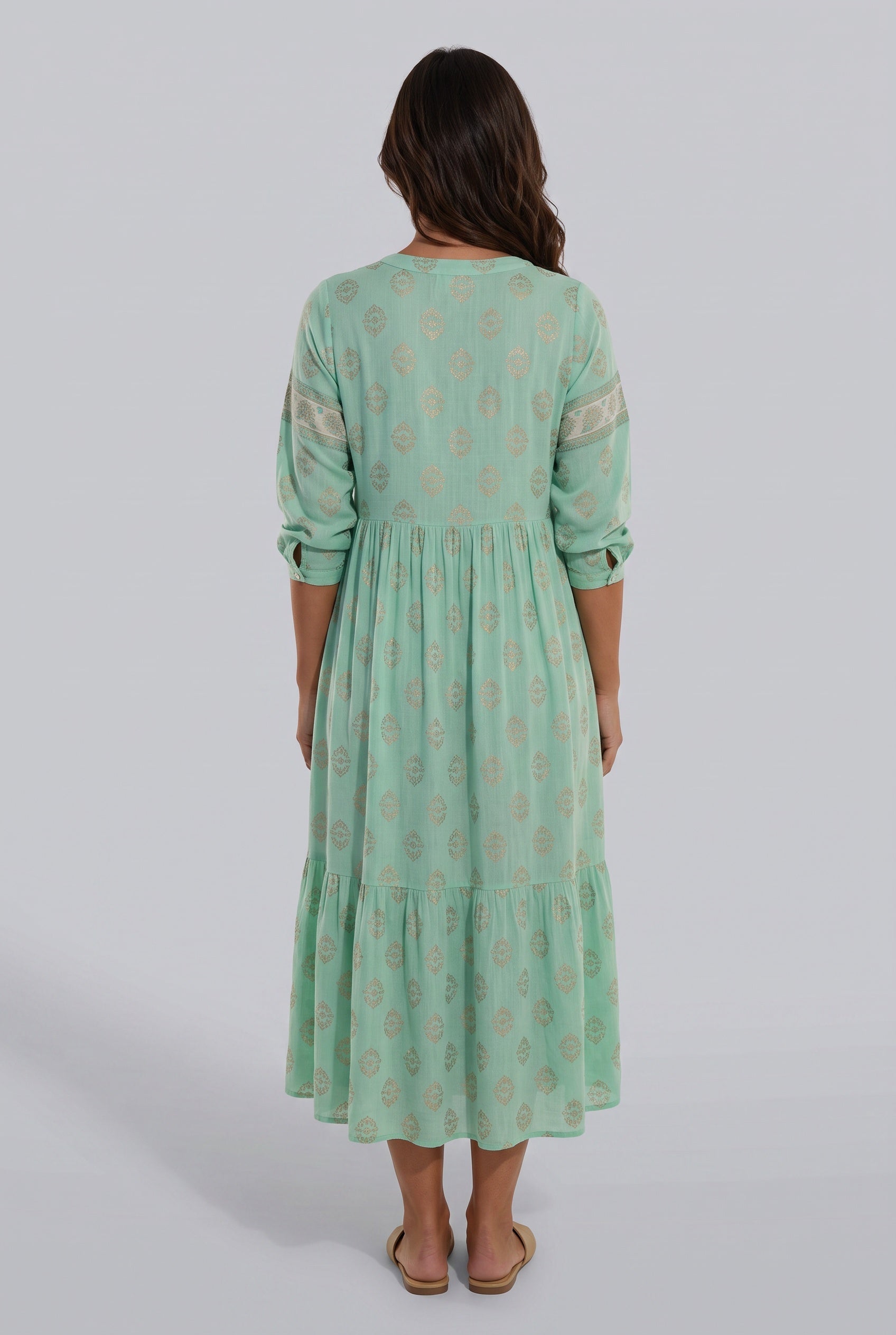 Isolde | Boho Pockets Midi Dress