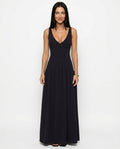 Novi | Drop Waist Crepe Maxi Dress