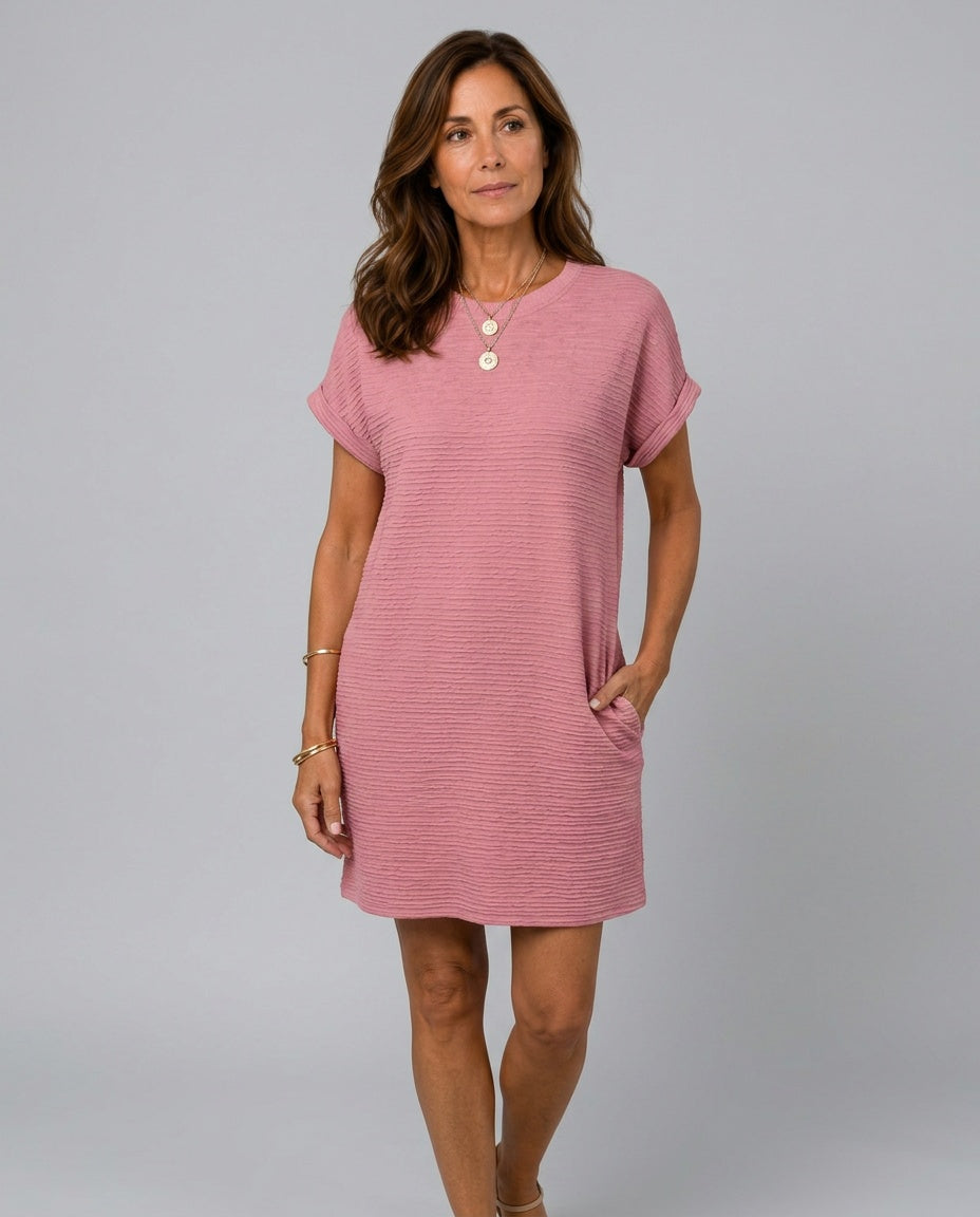 Freya | Round Neck Casual Summer Midi Dress