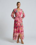 Paige | Floral Wrap Long Sleeve Maxi Dress