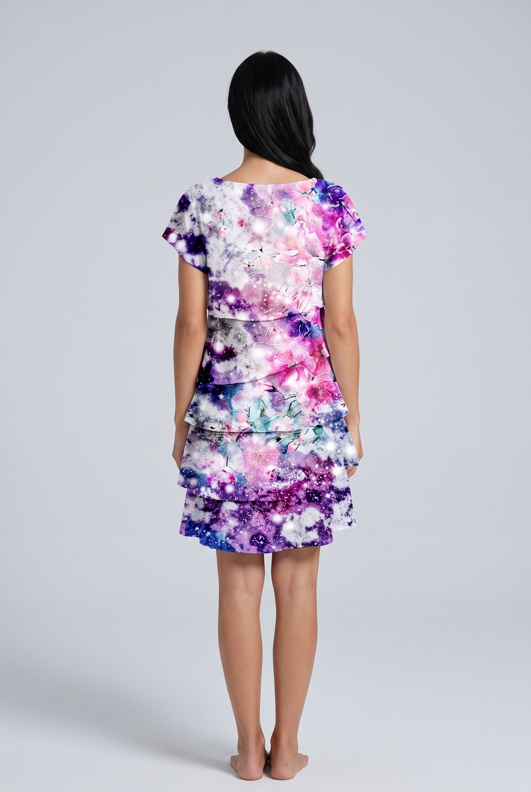 Dalia | Floral Tiered Mini Dress