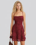 Greta | Floral Backless Spaghetti Strap Mini Dress