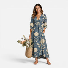Presley | Floral Print Maxi Dress