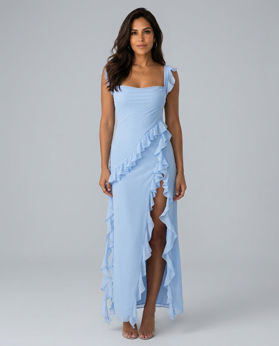Clara | Flowy Formal Midi Dress