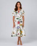 Fiona | Floral Print Relaxed Midi Dress