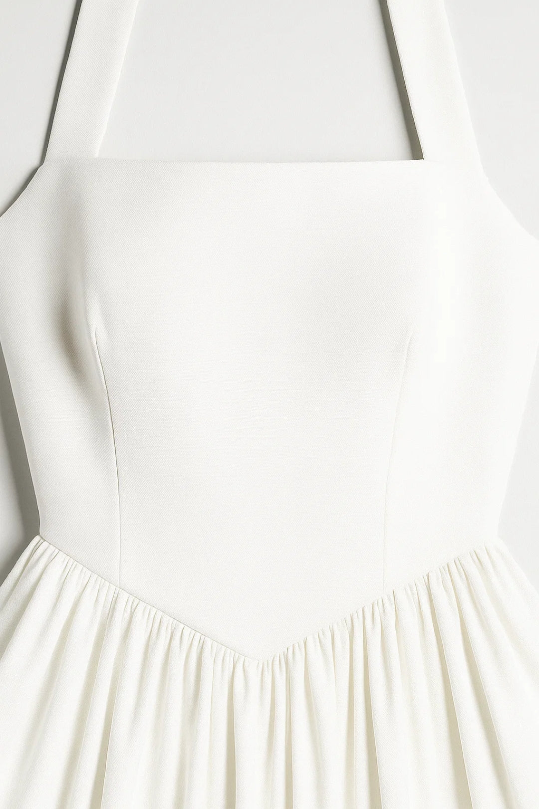 Grace | Halter Neck Pleated Midi Dress