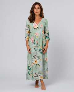 Isolde | Floral V-Neck Maxi Dress