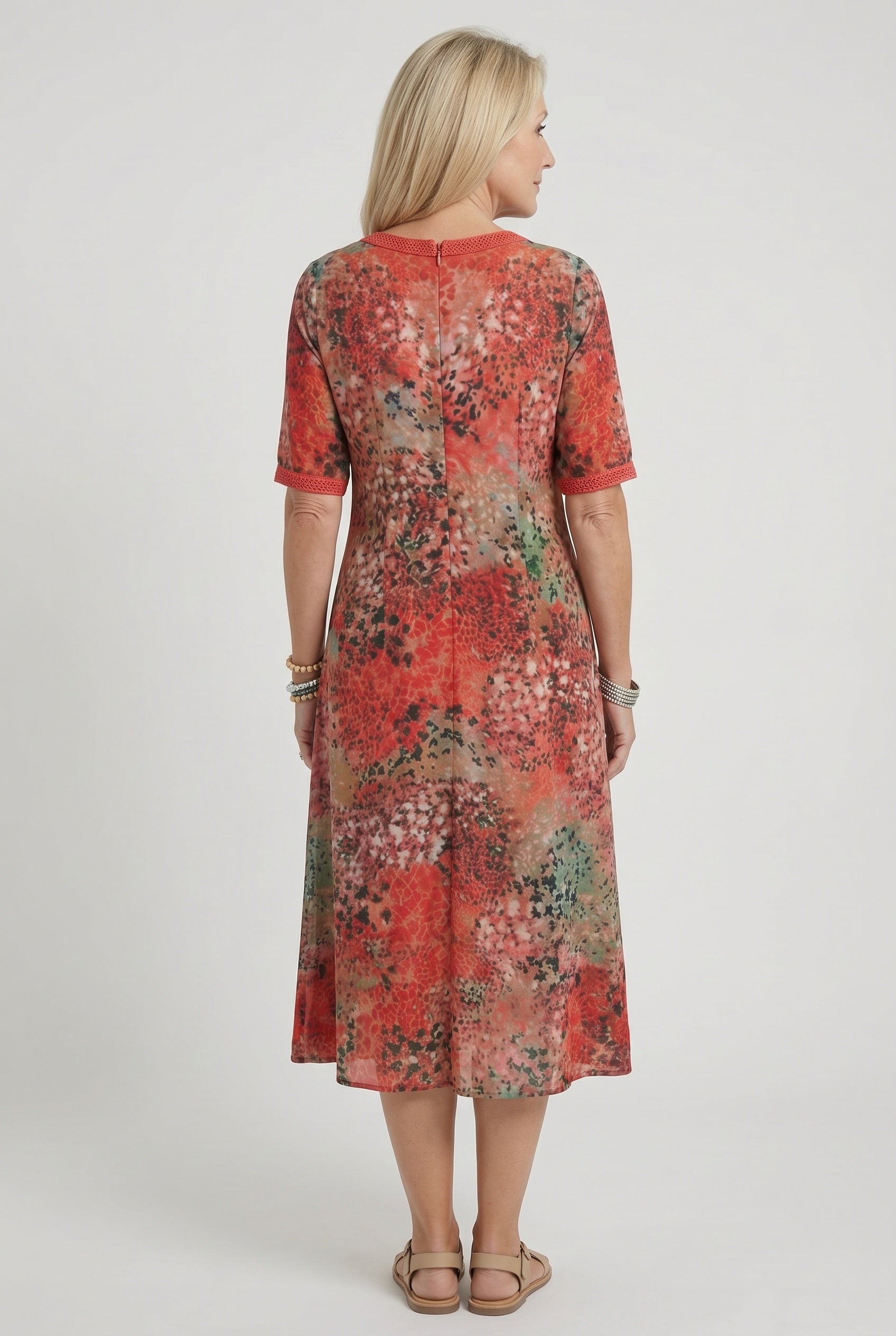 Mira | Relaxed Floral Pocket Midi Dress