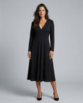 Roselle | Belted Pleated Midi Dress