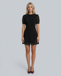 Delphine | Mock Neck Fitted Mini Dress