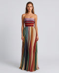 Rosa | Strapless Pleated Maxi Dress