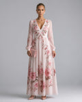 Ottilie | Long Sleeve Floral Flowy Midi Dress