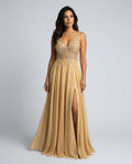 Vivienne | Maxi V-Neck Split Evening Dress