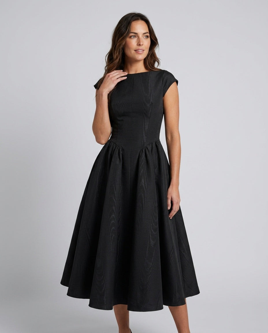 Celeste | Full-Skirt Midi Dress