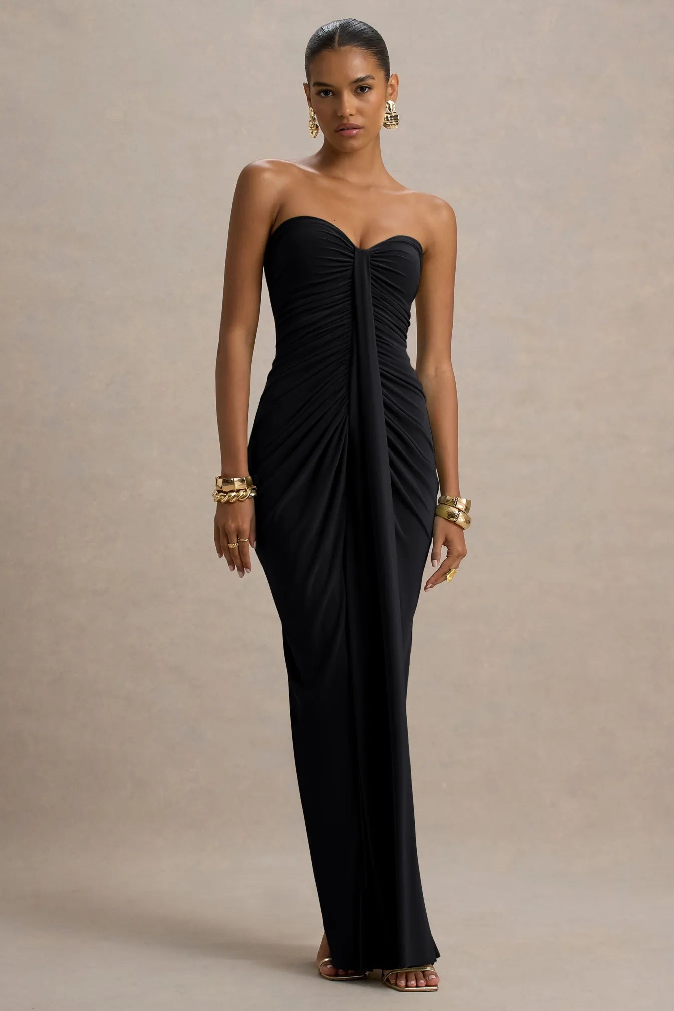 Reva | Off-Shoulder Gathered Maxi Dress