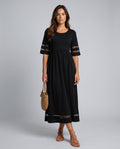 Talia | Round Neck Relaxed Maxi Dress