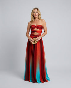 Lunelle | Corset-Style Prom Maxi Dress
