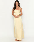 Vivienne | Satin-Look Wedding Guest Maxi Dress