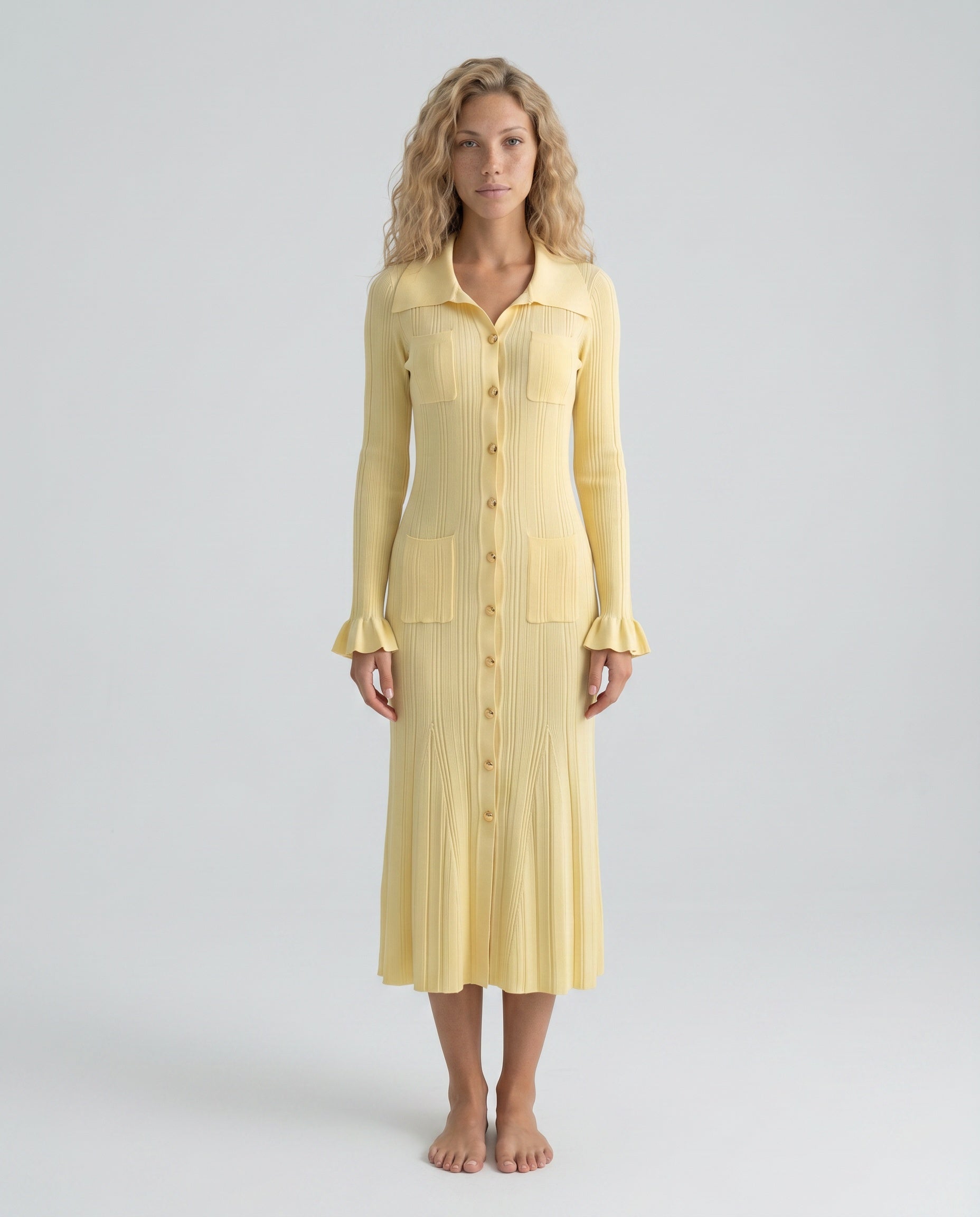 Faye | Knit Smart Casual Midi Dress