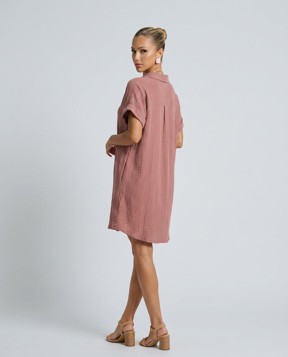 Frankie | Relaxed Woven Summer Mini Dress